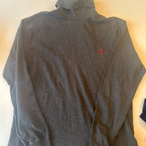 Polo by Ralph Lauren Dark Gray Sweatshirt with Navy Tag